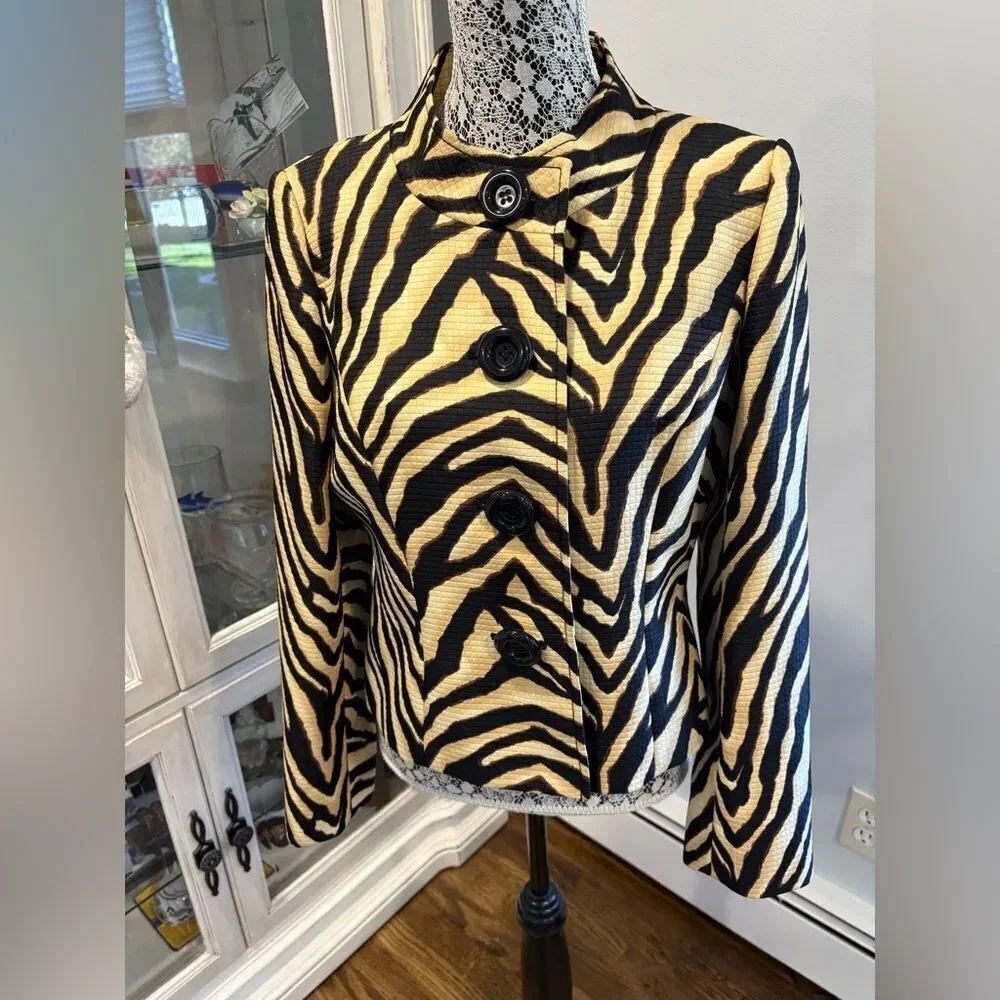 Liz Claiborne Zebra Pattern Blazer